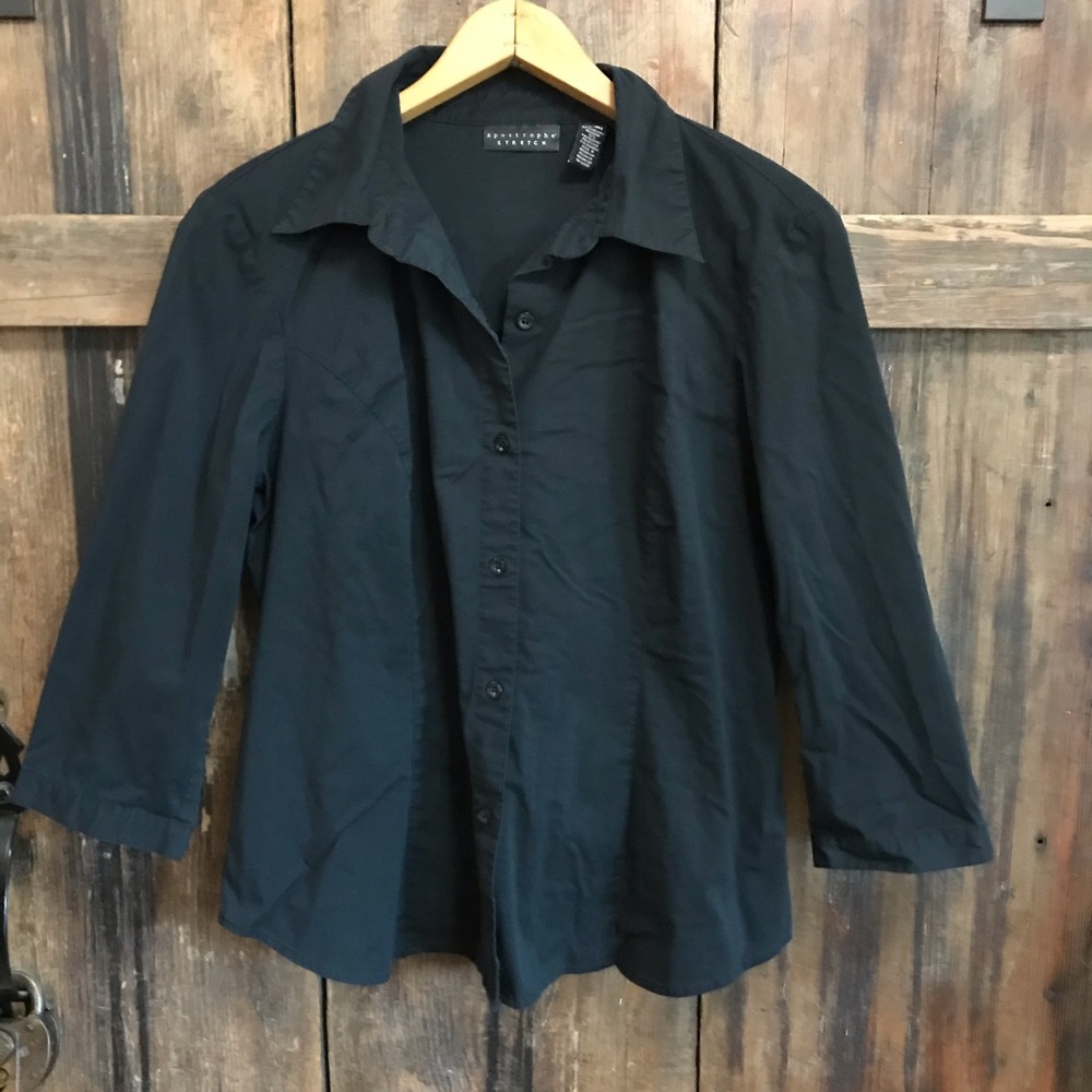 Apostrophe Fitted Stretch Blouse